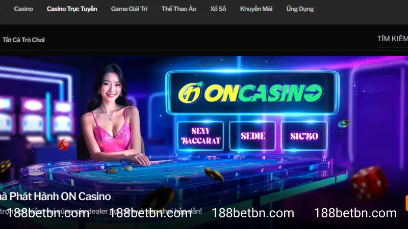 Sảnh casino live 188bet với các dealer sexy